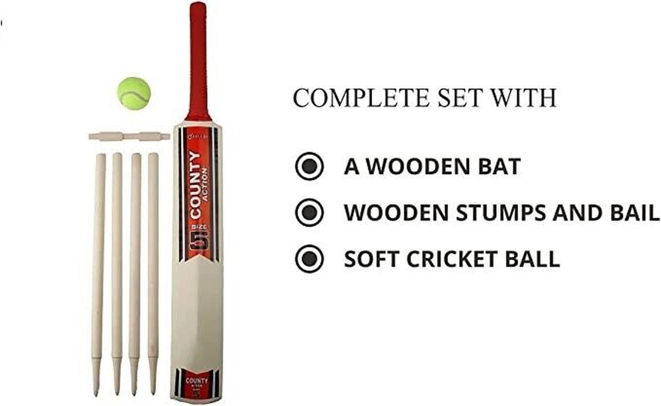 Cricket Set in Mesh Carry Bag Suitable for Approximate Ages 8-12 Years.Size 3/5