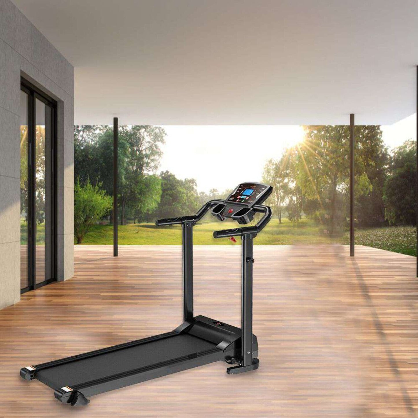 Electric Motorized Foldable Treadmill Running Fitness Machine Walking Jogging UK