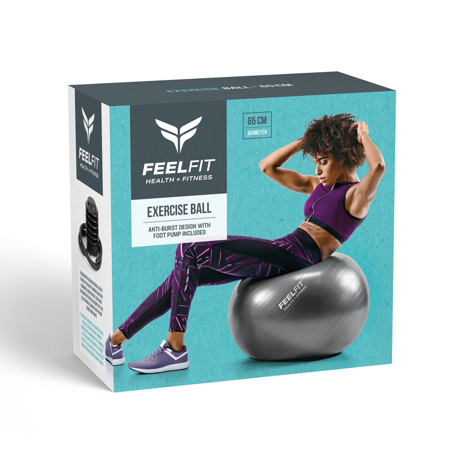 Exercise Gym Ball Swiss Pilates Yoga Core Training Pregnancy Birthing Anti-Burst