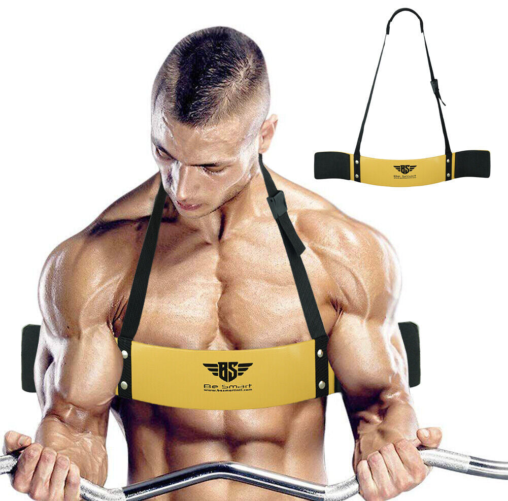 Arm Blaster Biceps Isolator Gym Bar Curl Support Triceps Muscle Builder Training