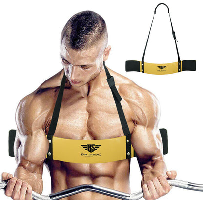 Arm Blaster Biceps Isolator Gym Bar Curl Support Triceps Muscle Builder Training