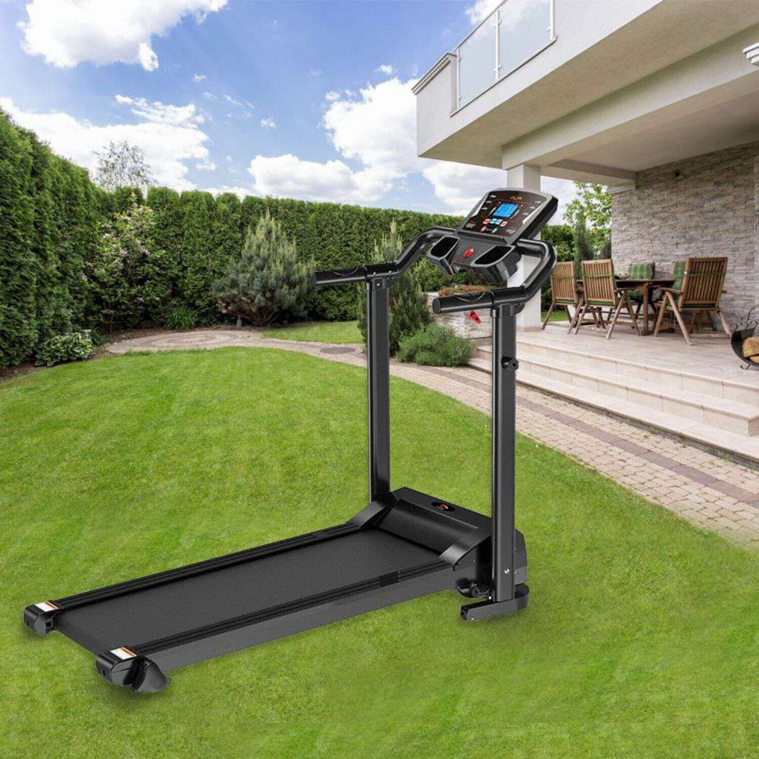 Electric Motorized Foldable Treadmill Running Fitness Machine Walking Jogging UK