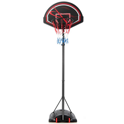 Weather-Resistance Basketball Hoop System with Adjustable Height