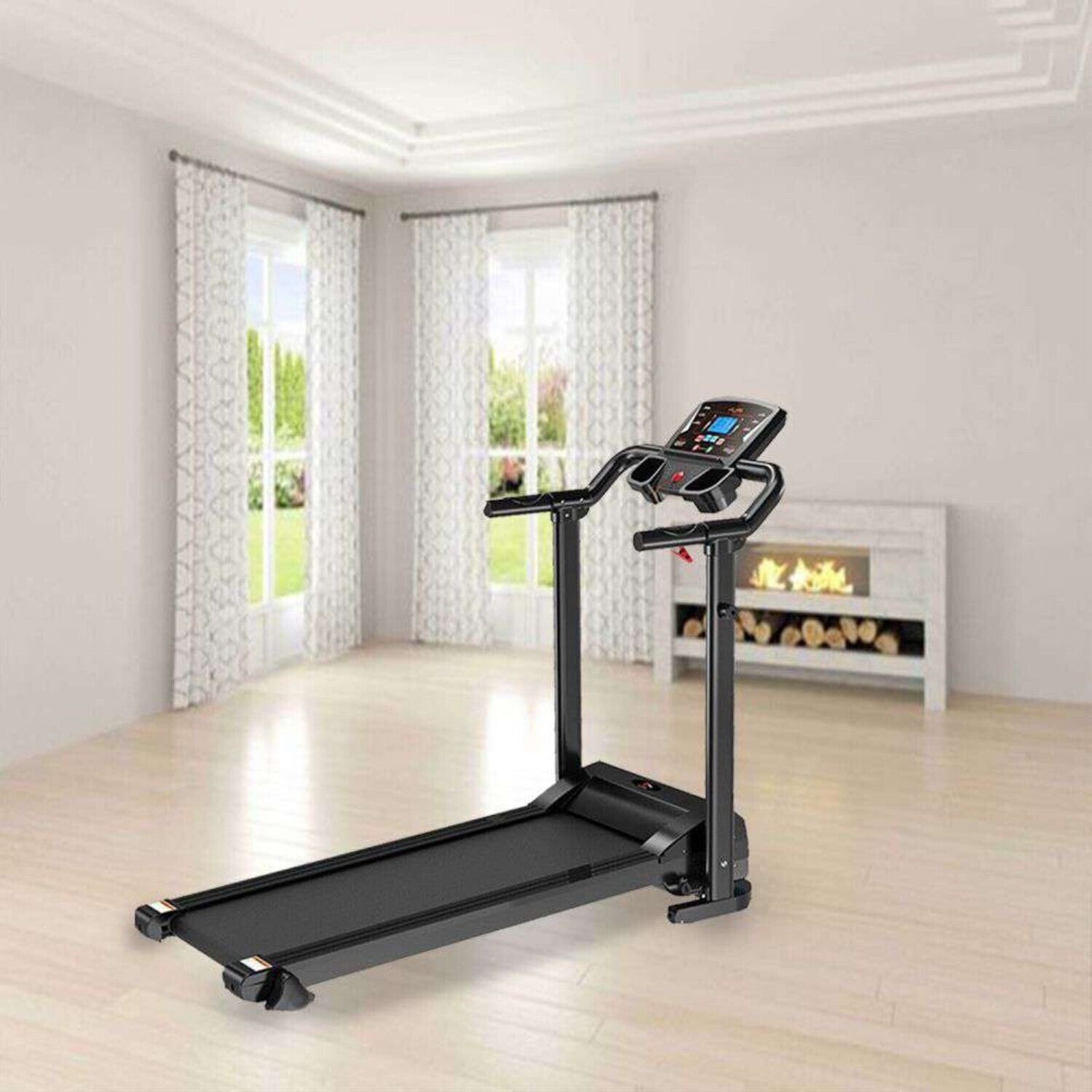 Electric Motorized Foldable Treadmill Running Fitness Machine Walking Jogging UK