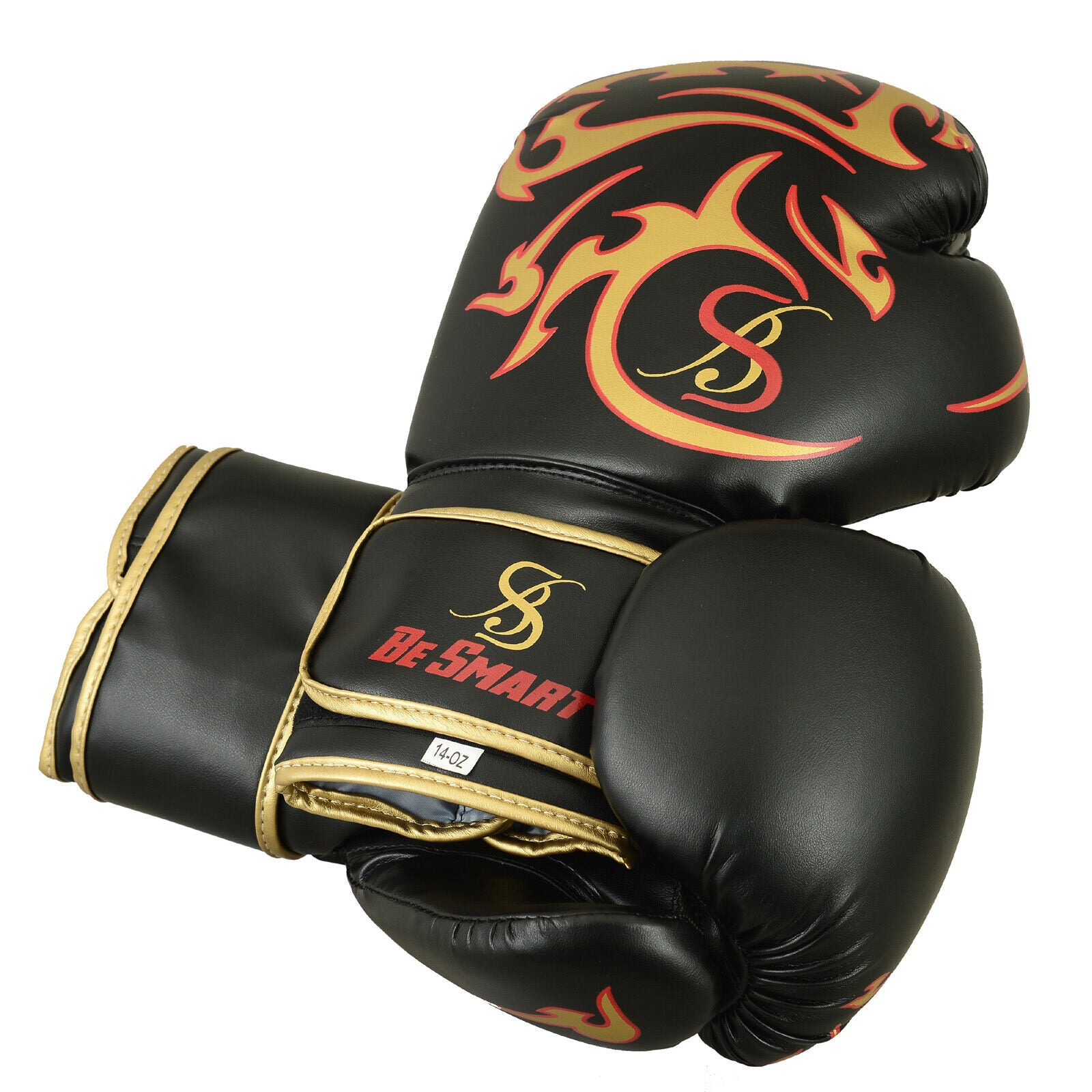 Maya Leather Boxing Gloves Muay Thai Punch Bag Sparring MMA Training Kickboxing