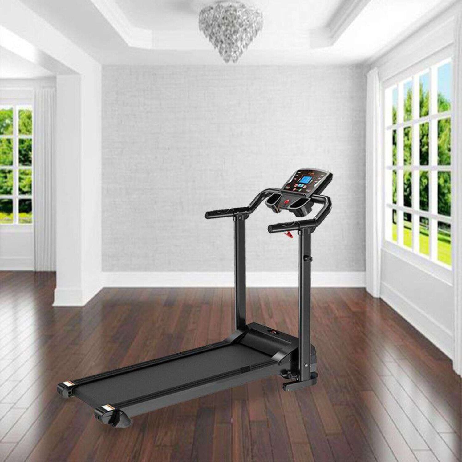 Electric Motorized Foldable Treadmill Running Fitness Machine Walking Jogging UK