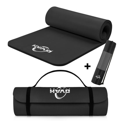 Premium 15MM Extra Thick Non-Slip Yoga Mat for Gym Workouts and Pilates - Designed for Women - UK Edition