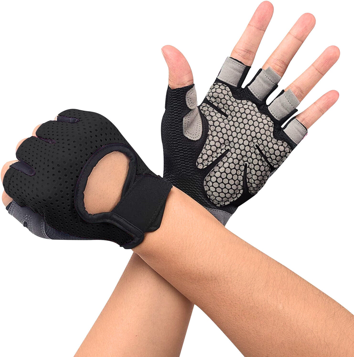 Weight Lifting Gloves Wrist Support Gym Fitness Workout Training Body Building