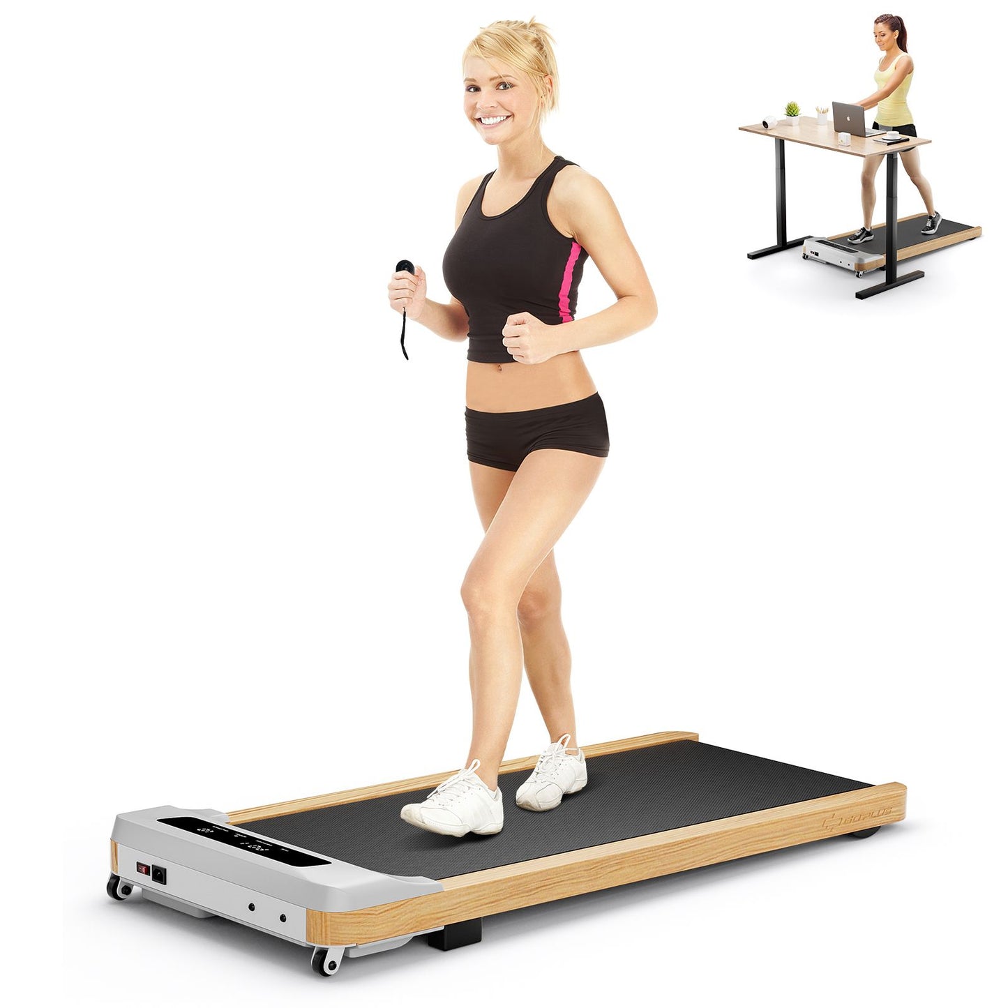 Under Desk Treadmill Walking Pad with 7-Layer Running Belt